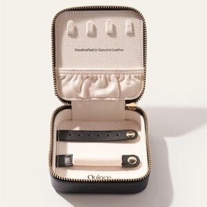 Quince NEW Black Leather Jewelry Travel Case